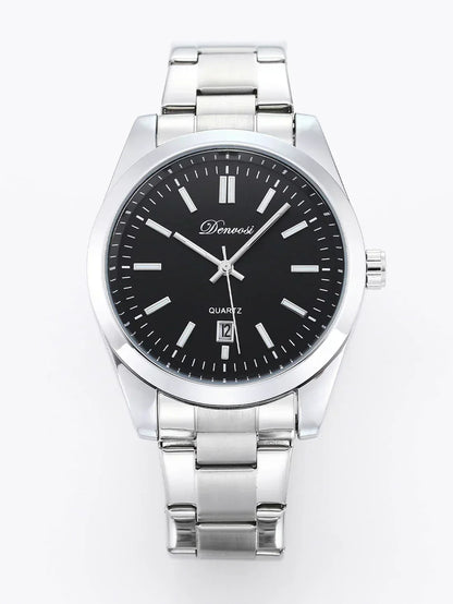 ChronoSteel – Herren-Quarzuhr aus Edelstahl mit Datumsanzeige