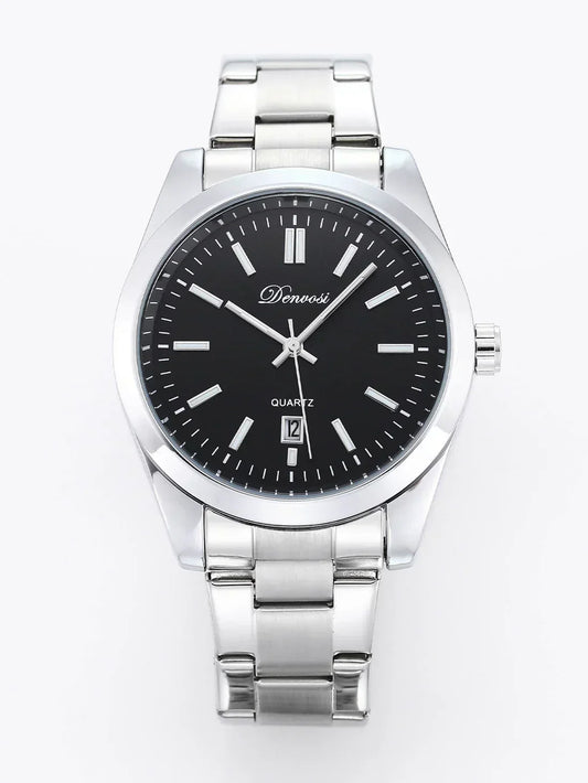 ChronoSteel – Herren-Quarzuhr aus Edelstahl mit Datumsanzeige