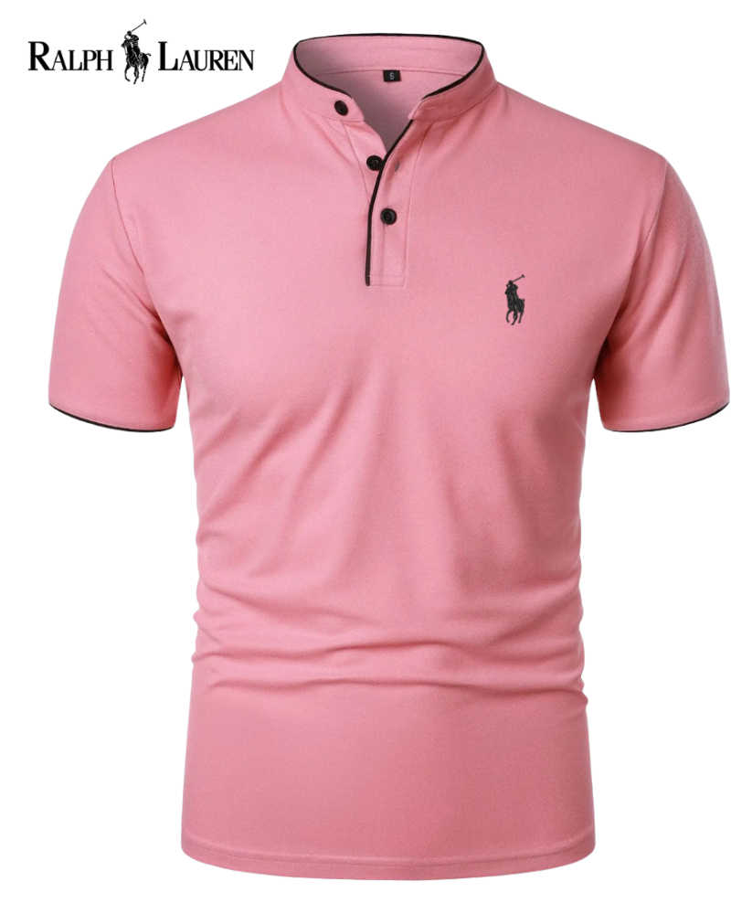 R&L™ Modernes Mandarin-Poloshirt
