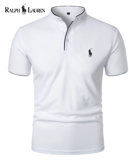 R&L™ Modernes Mandarin-Poloshirt