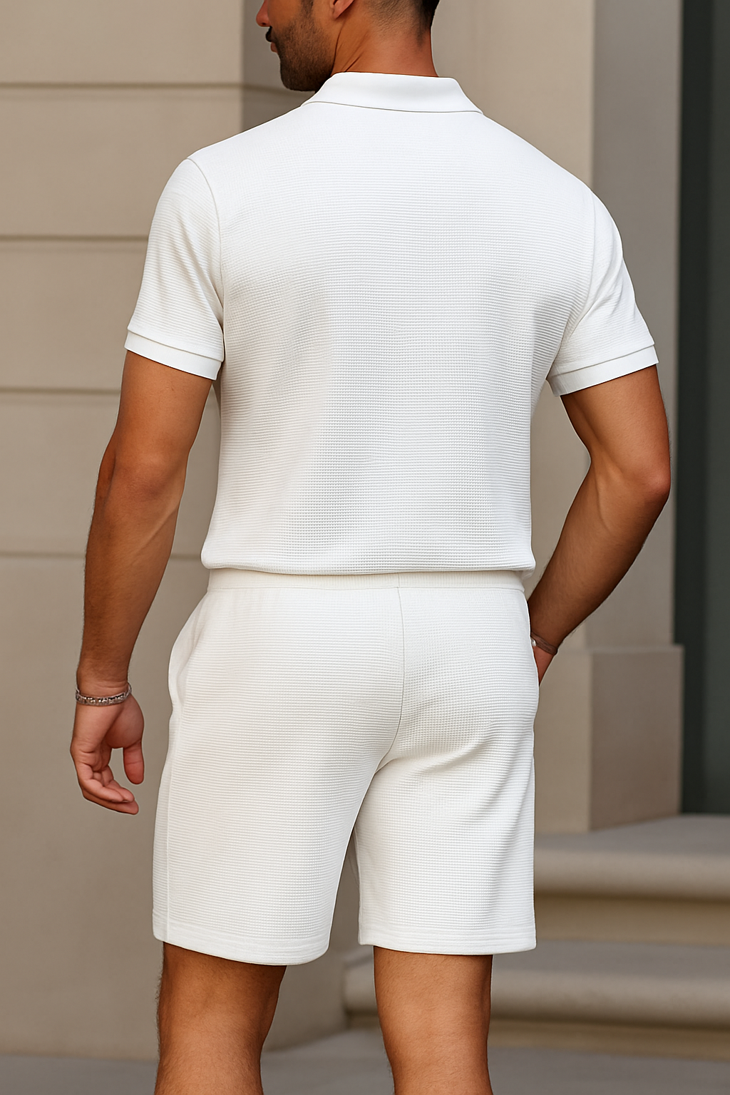 Premium Lässig Set – Poloshirt & Shorts im 2er-Pack