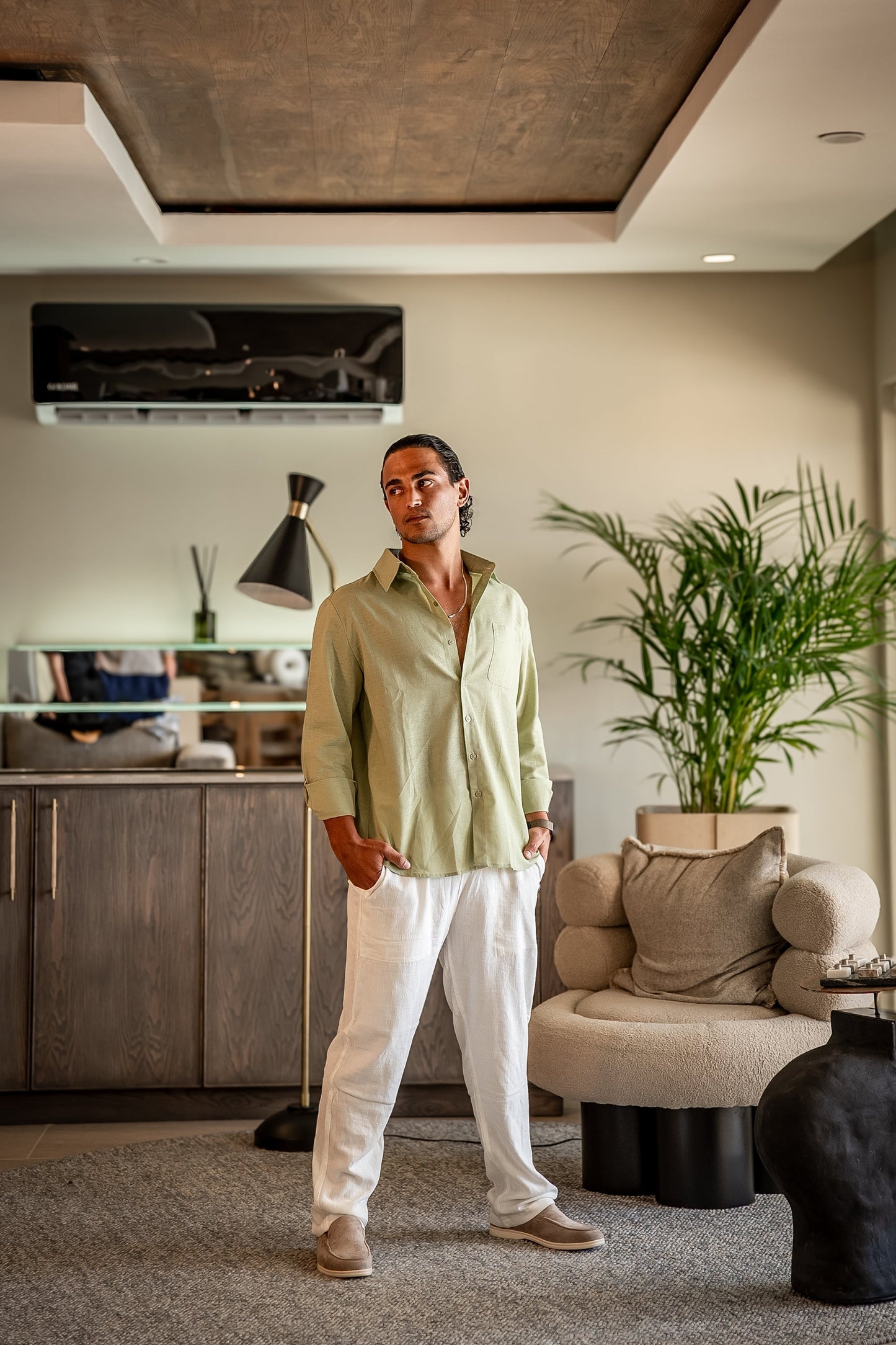 Jhon Kranp Leinen-Set (Langarm)