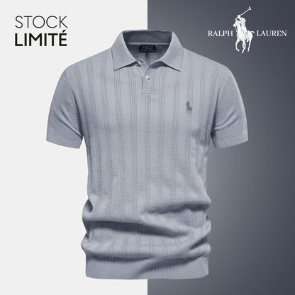 R&L - Neue Herren Polo-Shirt mit strukturierter Masche