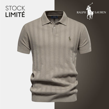 R&L - Neue Herren Polo-Shirt mit strukturierter Masche